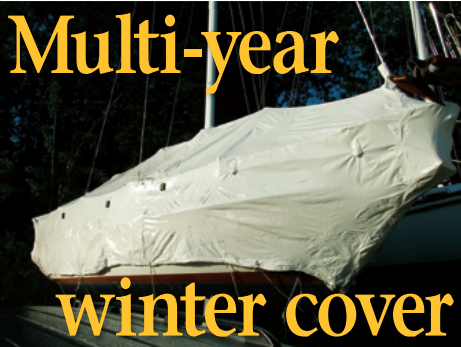 The experiment he began in the spring and fall of 2009 paid off for Paul Danicic: he bet that he could reuse the shrinkwrap from the previous winter to seal his boat once more. By May 2010, the reused cover was still in good condition, so Paul sliced it apart and saved the plastic film to be used a third time the following fall (2010), giving a whole new meaning to the concept of recycling shrinkwrap plastic after each use.