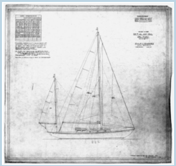 Sail plan for the Bounty II