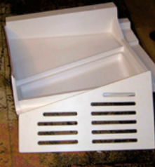 The boat’s builder molded a new shower pan.