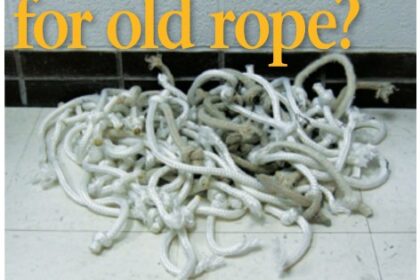 Curiosity about laundering's effects on halyards led to a pile of broken rope and a heap of data.
