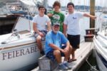 Christopher Lato, Jack Heiden, and Tony Lato join Pop Pop for an offi cial cruise photo.