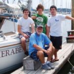 Christopher Lato, Jack Heiden, and Tony Lato join Pop Pop for an offi cial cruise photo.