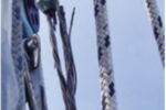 Leslie and Philip discovered this damage at the upper end of their forestay while anchored in a remote anchorage hundreds of miles from the nearest rigging supplier.