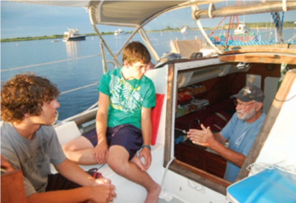 On the boat, Pop Pop and his grandsons could engage on a level they might not have found ashore.