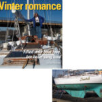 Pictures of Lori Eidsmoe with her boat Aurora