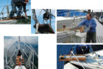 After studying the essential geometry, at top, and working through a series of mock-ups, above, Gary eventually built the anchor sprit that he felt his Ericson cruising 31 deserved, opposite page. It compliments the boat’s profile, gives him a secure working platform, and is sturdy enough to meet any expected conditions.