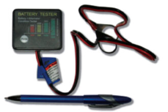 The $5 battery tester from Harbor Freight would have been a good solution if it could accurately show the 50-percent charge condition.