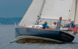 Among the good old boats was the Pearson Wanderer, Cielo Azul, skippered by Thomas Vogenberger.