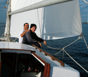 James and Fernando take Fernando’s Triton, Pajaro, on a shakedown sail.