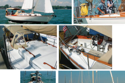 When Max Guzman and Donna Delahanty found a Tartan 34C they liked, they turned to and made a jewel out of her. As these pictures show, their Sin Sal is lovely from any angle, and she’s a fine sailer too.