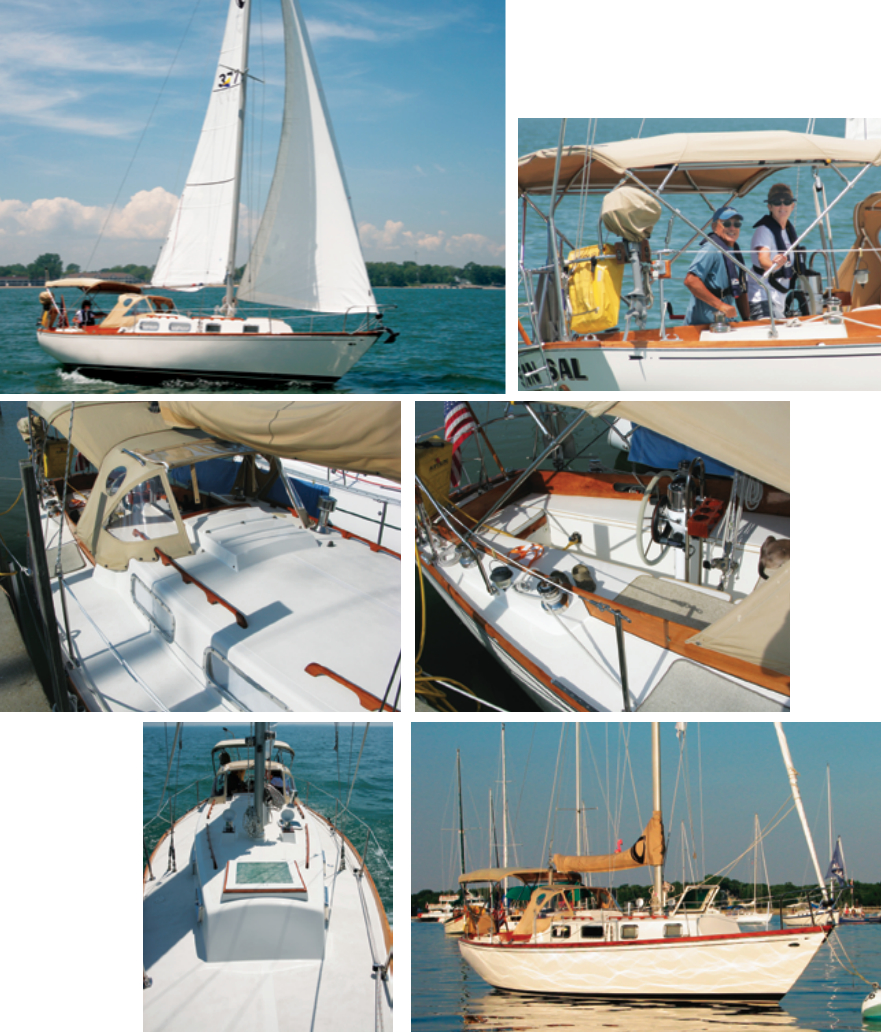 When Max Guzman and Donna Delahanty found a Tartan 34C they liked, they turned to and made a jewel out of her. As these pictures show, their Sin Sal is lovely from any angle, and she’s a fine sailer too.