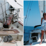 Boat number one, the Cabo Rico 38, at left, required so much work Susan and Hale never did get to take her cruising. They did sail their second boat, the Pacific Seacraft 32, to the Bahamas, but she proved to be too small, opposite page.