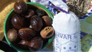 Grenada’s nutmeg, Madeira’s chamomile, Croatia’s lavender, and natural fiber cloth.