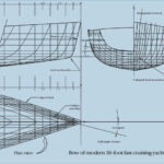 Bow of modern 58-foot fast cruising yacht