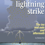 Lightning results when particles with opposite charges accumulate at the base of a thunderhead and on the earth’s surface.