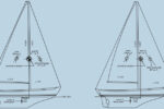 Adding a 30-inch bowsprit to this boat and taking 23 inches off the foot of the mainsail moved the centroid of the sail plan a significant distance forward. This should result in reduced weather helm.