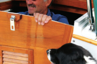Gary’s companionway dropboards are handsome but heavy and awkward to handle.