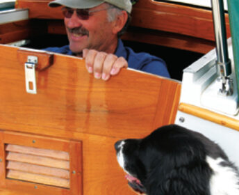 Gary’s companionway dropboards are handsome but heavy and awkward to handle.