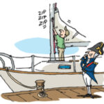 Illustration of a model skipper