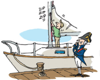 Illustration of a model skipper