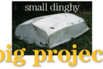 A thorough coating of algae and grime attests to the sedentary life this dinghy had led.