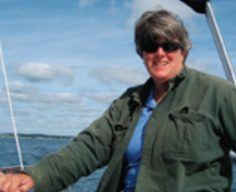 Parsons gets the feel of the helm on Red Tail.