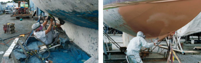 The secret to preventing steel from rusting is to diligently maintain an impervious barrier between it and seawater.