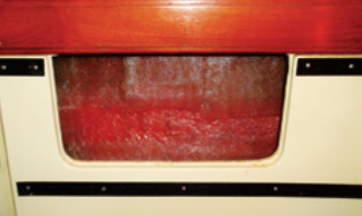 From the recessed lip, it appears the builder had contemplated fitting closures to the cubbies.