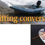 Fitted with an inflatable collar, main photo, Frank’s dinghy has extra buoyancy to carry the family, which has grown in number over the years he has owned the dinghy, inset.
