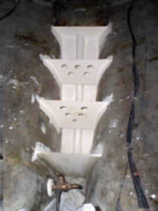 Glassing in the baffles.