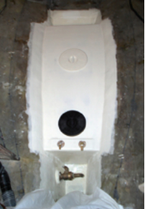 Cutting inspection ports.