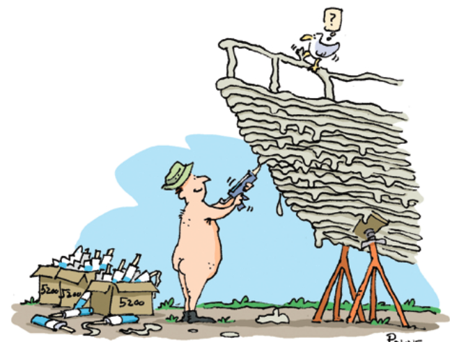 Illustration of using 5200 on a boat