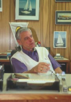 Bob Johnson in his office.