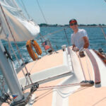 Carter Brey enjoys sailing Mary Ellen singlehanded. The conditions on this day were as perfect as one could hope.