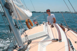 Carter Brey enjoys sailing Mary Ellen singlehanded. The conditions on this day were as perfect as one could hope.