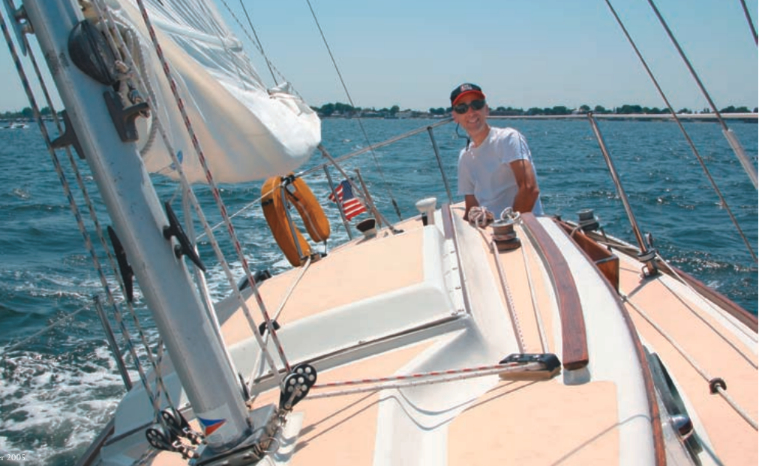 Carter Brey enjoys sailing Mary Ellen singlehanded. The conditions on this day were as perfect as one could hope.
