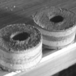 These bushing cores brought relief. The wood in the bore of the holes had been worked by repetitive forces but was not wet or damaged.