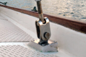 Once leak-prone, the chainplate is now high and dry.