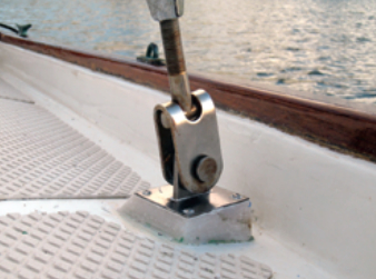 Once leak-prone, the chainplate is now high and dry.