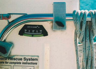 How’s your boat sitting on her lines? Check with a clinometer oriented fore and aft, rather than from side to side.