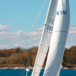 The 1970s-era Contessa 35 was designed by Doug Peterson to the IOR and goes upwind like a freight train.