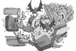 Illustration of chaos bellow decks