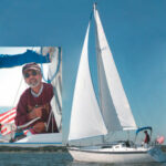 Warren Milberg, inset, and CrewZen, his Hunter 28.5, are regular features on the Chesapeake Bay.
