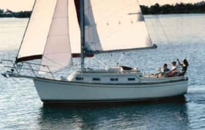 The Island Packet 27 is a handsome cutter. Its versatile rig and shoal draft make it an ideal cruiser for Florida and the Bahamas.