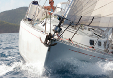 This J/40 is no slouch, and that’s just the way owners Jeff and Raine Williams like it. Gryphon goes to weather in the Virgin Islands with Raine on the high side.