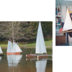 Will Lesh has made more than 55,000 model sailboats in the past 23 years. They’ve sold in 46 countries. The former commodore of Princeton University Yacht Club still has his very first model sailboat, shown above. Will was about 4 years old when he was given this 20-inch pond racer made by the Keystone Boat Company. It dates back to the 1920s.