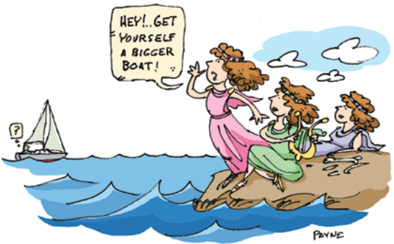 Illustrations of sirens