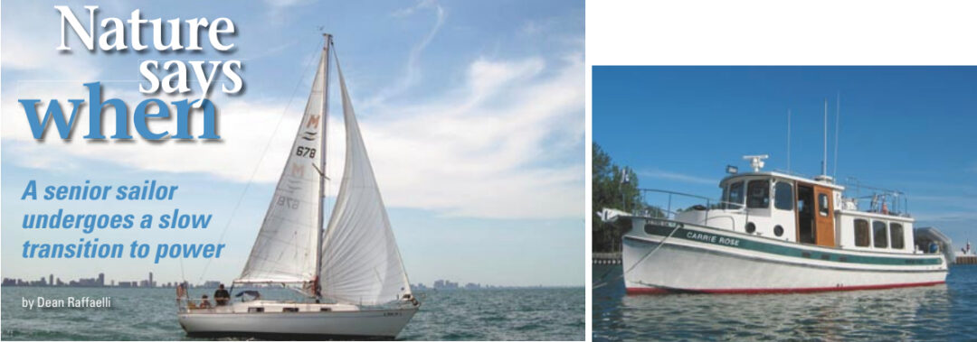 The author’s Hallberg-Rassy Monsun 31 (this page) and his new Nordic Tug (facing page).