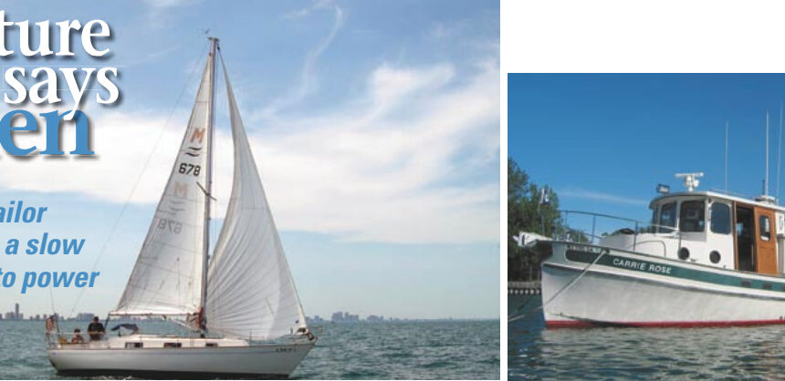 The author’s Hallberg-Rassy Monsun 31 (this page) and his new Nordic Tug (facing page).