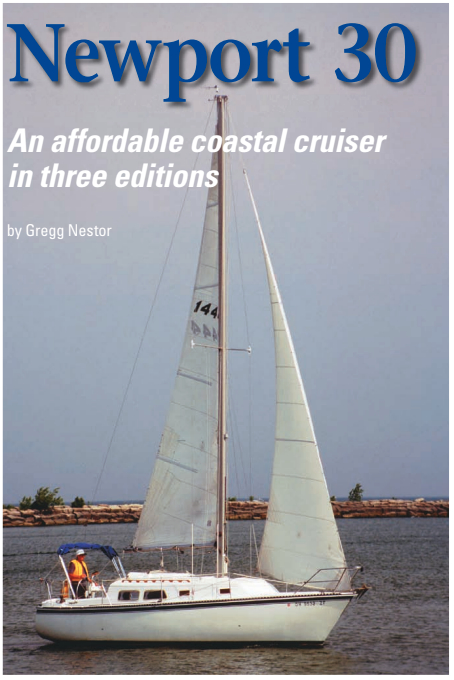 Bob Johnson’s Newport 30, Valkyrie, heads out to sea.